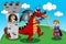 Princess Prince Dragon Tower Duel Kids Tale