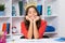 Princess school girl. Portrait of dreaming teenage girl with crown, feeling princess. Child princess crown on 