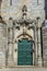 Principal door of the Guarda Cathedral. Portugal.