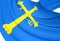 Principality of Asturias Flag, Spain.