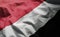 Principality of Sealand Flag Rumpled Close Up