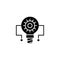 Principle circuit black icon concept. Principle circuit flat vector symbol, sign, illustration.