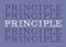 Principle repeat word poster