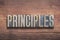 Principles letters wood