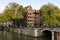 Prinsengracht canal in Fall. Amsterdam, Netherlands