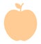 Print Apple Isolated Vector icon which can easily modify or edit