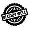 Print bloody well stamp on white