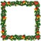 Print Christmas garland frame