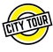 Print city tour stamp on white