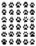 print of dogs paws