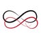 Print Elegant love infinity sign vector illustration art