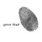 Print finger fingerprint vector crime identity thumb thumbprint unique security