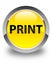 Print glossy yellow round button