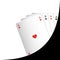 Print illustration Playing cards four aces background cas