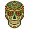 Print mexican traditional scull