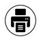 Print out, print files, black printer, printing, publish document icon