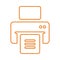 Print out, print files, printer, printing, publish document line icon, outline vector