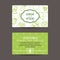 Print preview Business Card, fresh organic vegetables