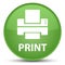 Print (printer icon) special soft green round button