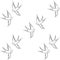 Print Swallow bird, fly, vector illustration new print