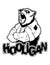 Print on T-shirt `hooligan` with a bear image