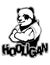 Print on T-shirt `hooligan` with a panda image.