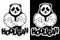 Print on T-shirt `hooligan` with a panda image