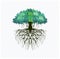 Printable banyan tree image with strong roots