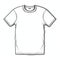 Printable Blank T-shirt Template In John Larriva Style