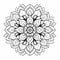 Printable Flower Mandala Coloring Page In Kerem Beyit Style