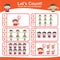 Printable halloween theme let\\\'s counting and circle the correct number