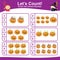 Printable halloween theme let\\\'s counting and circle the correct number