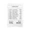 Printed Receipt Vector. Bill Atm Template, Cafe Or Restaurant Paper Financial Check Realistic Illustration