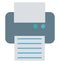 Printer, Facsimile Isolated Vector Icon