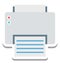 Printer, Facsimile Vector Icon editable