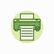 Printer green icon