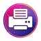 Printer icon creative trendy colorful round button illustration