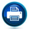 Printer icon elegant blue round button illustration