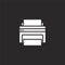 printer icon. Filled printer icon for website design and mobile, app development. printer icon from filled gadget collection