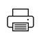 Printer icon in flat style.