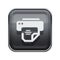 Printer icon glossy grey.