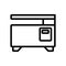 Printer machine icon vector outline illustration