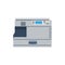 Printer machine office copy vector. Print business icon copier