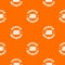 Printer materials pattern vector orange