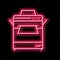 printer office device neon glow icon illustration