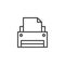 Printer printing outline icon