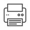 Printer Thin Line Vector Icon