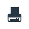 printer tool icon vector from printer and fax concept. Thin line illustration of printer tool editable stroke. printer tool linear