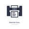 printer tool icon on white background. Simple element illustration from Technology concept