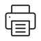 Printer vector icon in modern design style for web site and mobile app